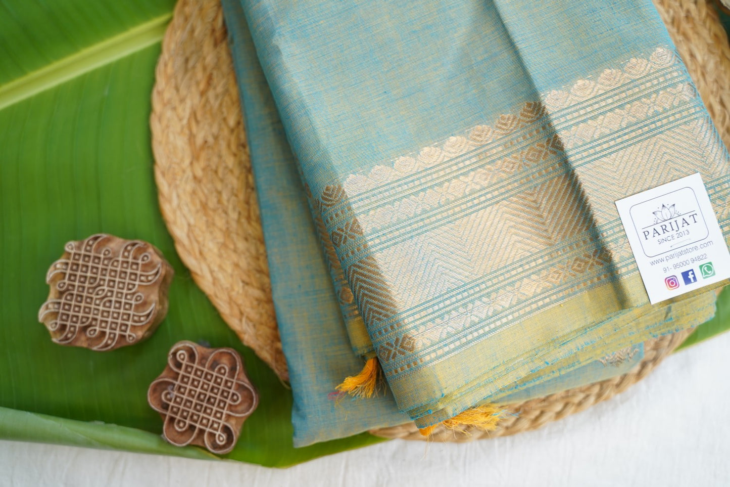 Kanchi handloom Cotton Saree PC16917