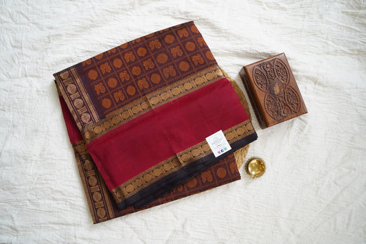 Kanchi Handloom Silk Cotton Saree-PC15725