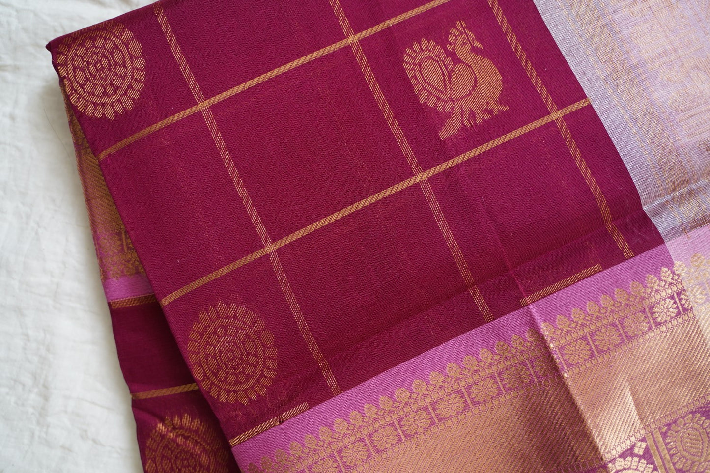 Kanchi Handloom Silk Cotton Saree-PC15729