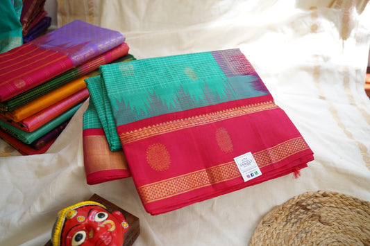 Kanchi Handloom Silk Cotton Saree PC13231