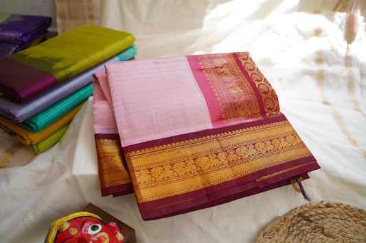 Kanchi Handloom Silk Cotton Saree PC13216