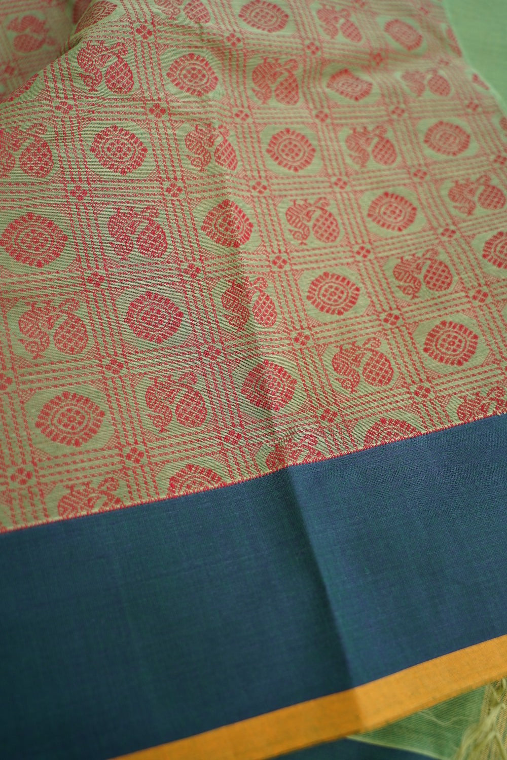Kanchi handloom Cotton Saree PC16908
