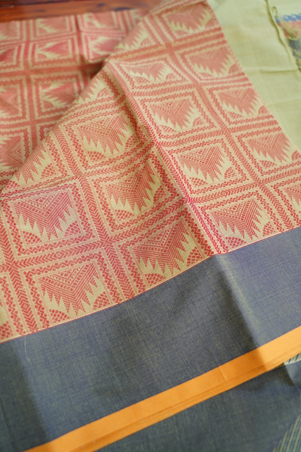 Kanchi handloom Cotton Saree PC16912