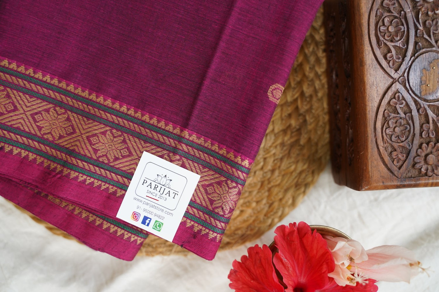 Kanchi handloom Cotton Saree PC15761