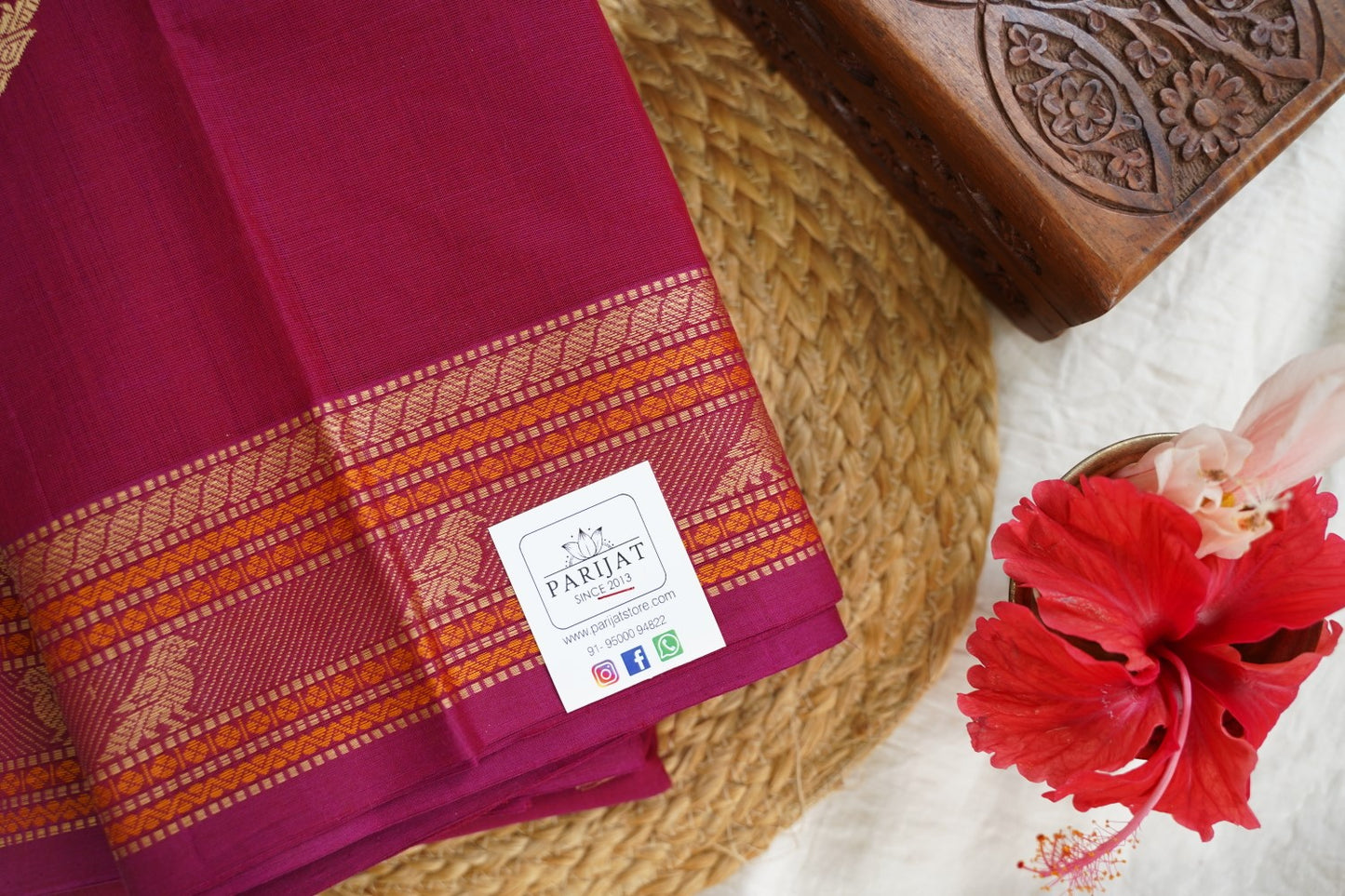 Kanchi handloom Cotton Saree PC15765
