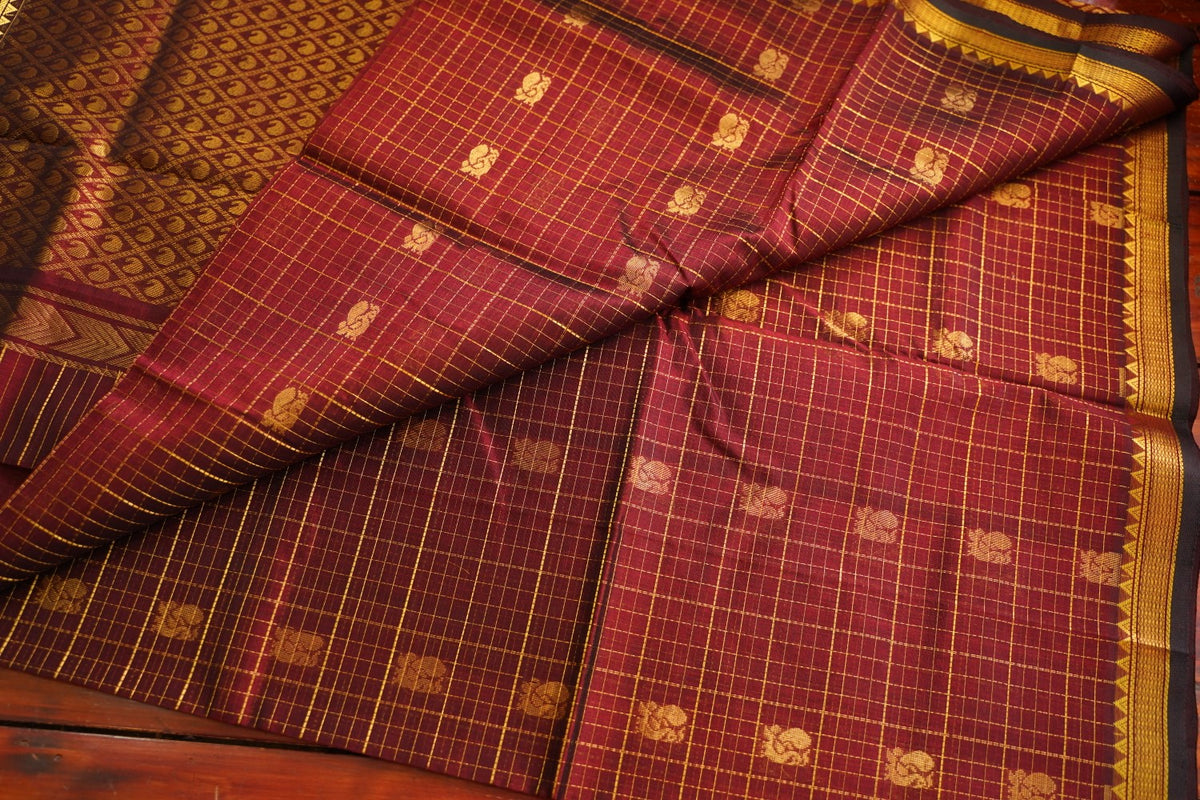 Kanchi Handloom Silk Cotton Saree PC17795