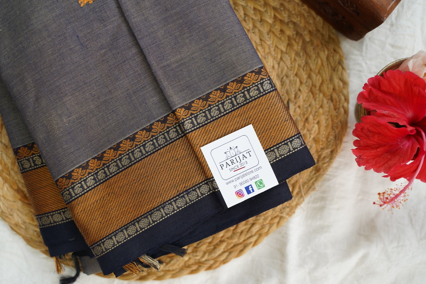 Kanchi handloom Cotton Saree PC15754