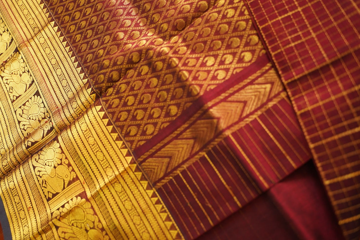 Kanchi Handloom Silk Cotton Saree PC17795