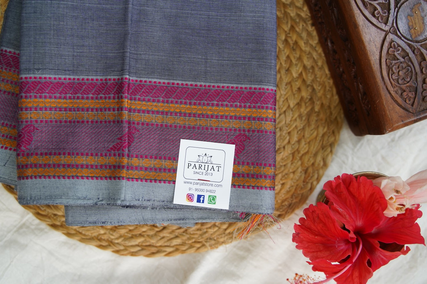 Kanchi handloom Cotton Saree PC15756