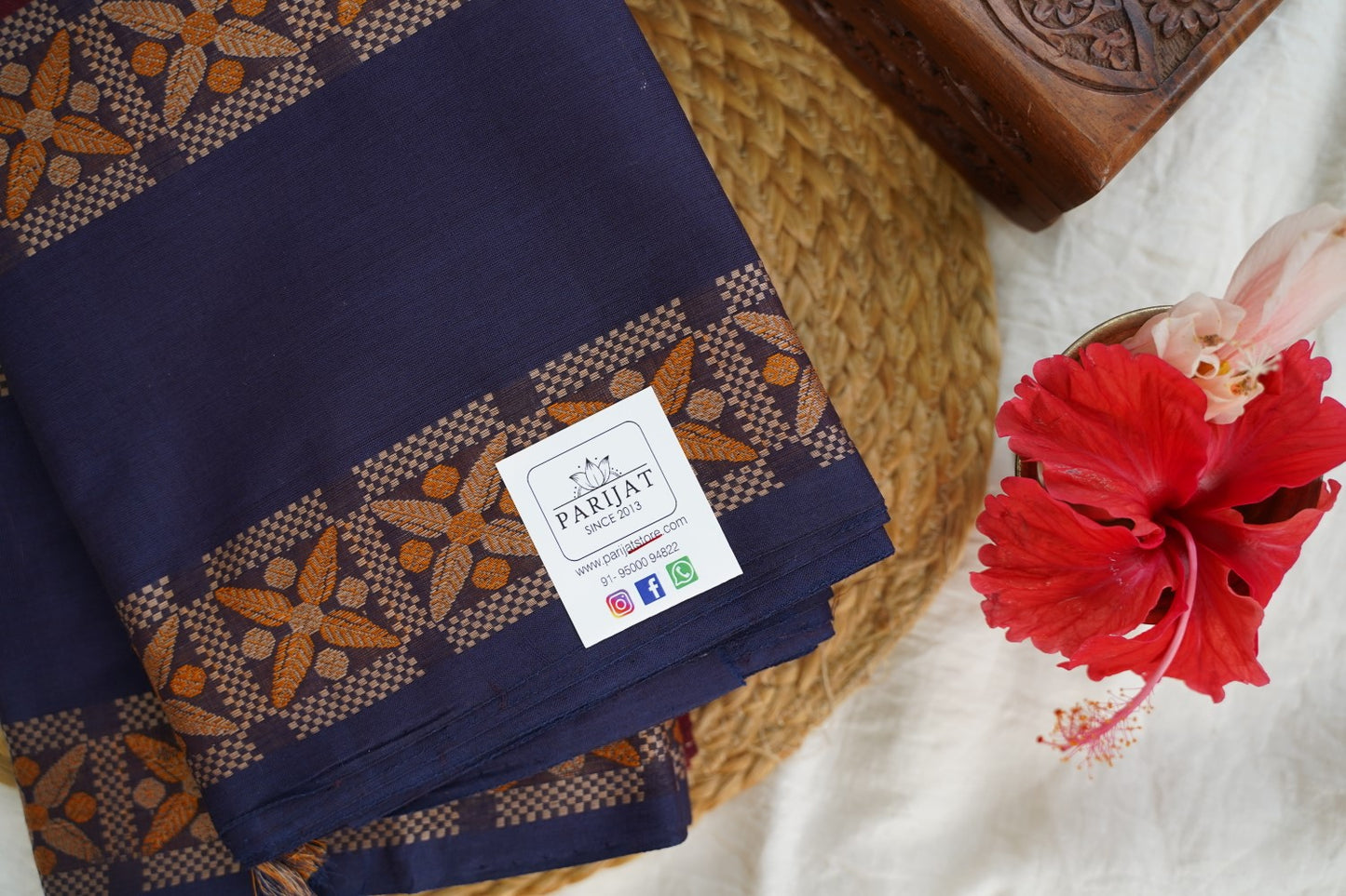 Kanchi handloom Cotton Saree PC15757