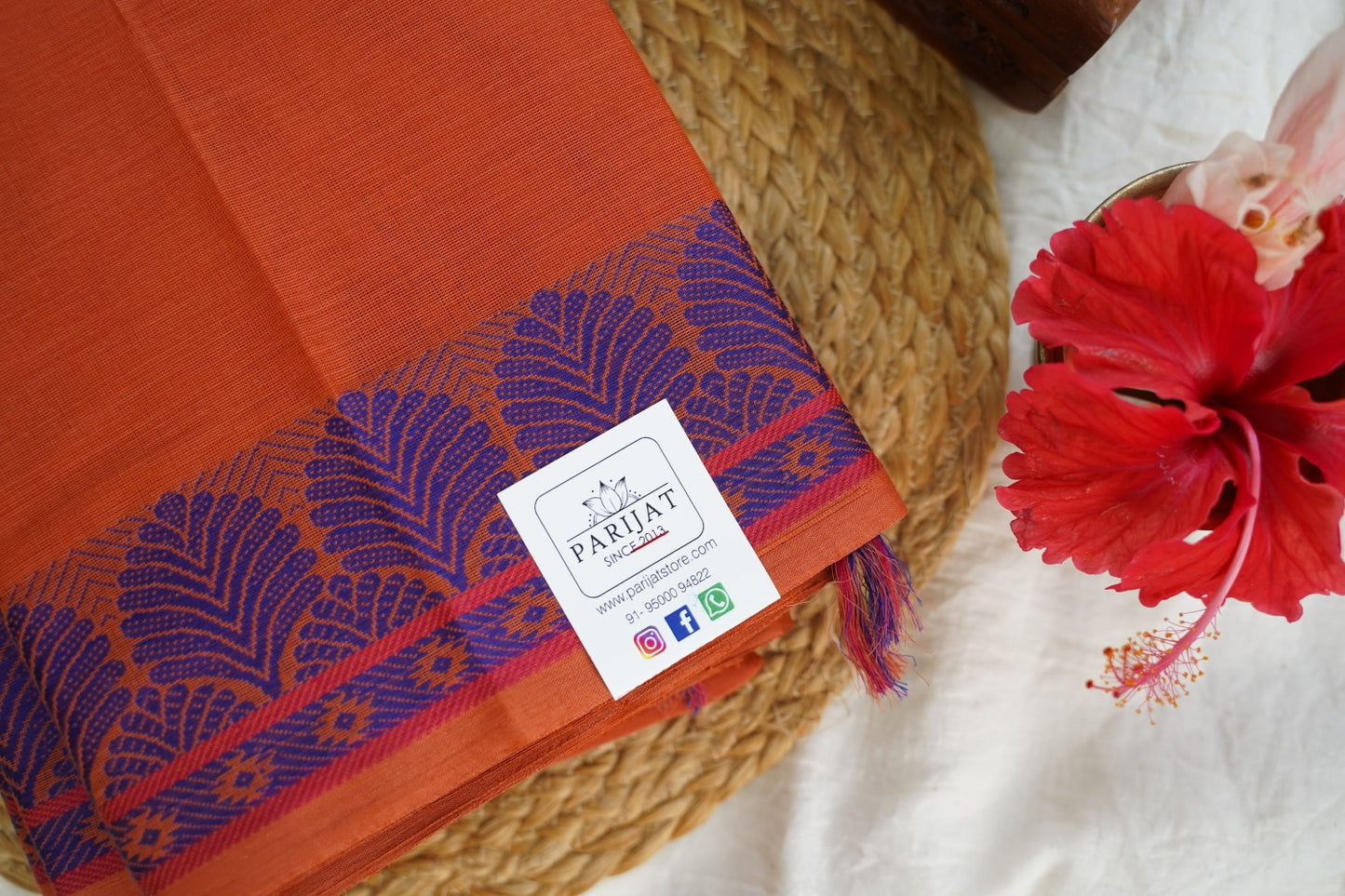 Kanchi handloom Cotton Saree PC15744