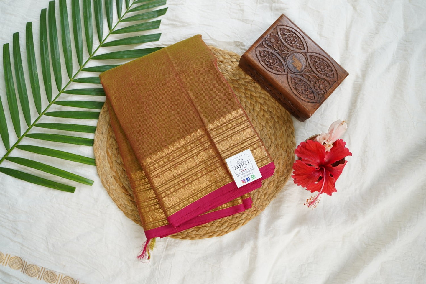 Kanchi handloom Cotton Saree PC15763