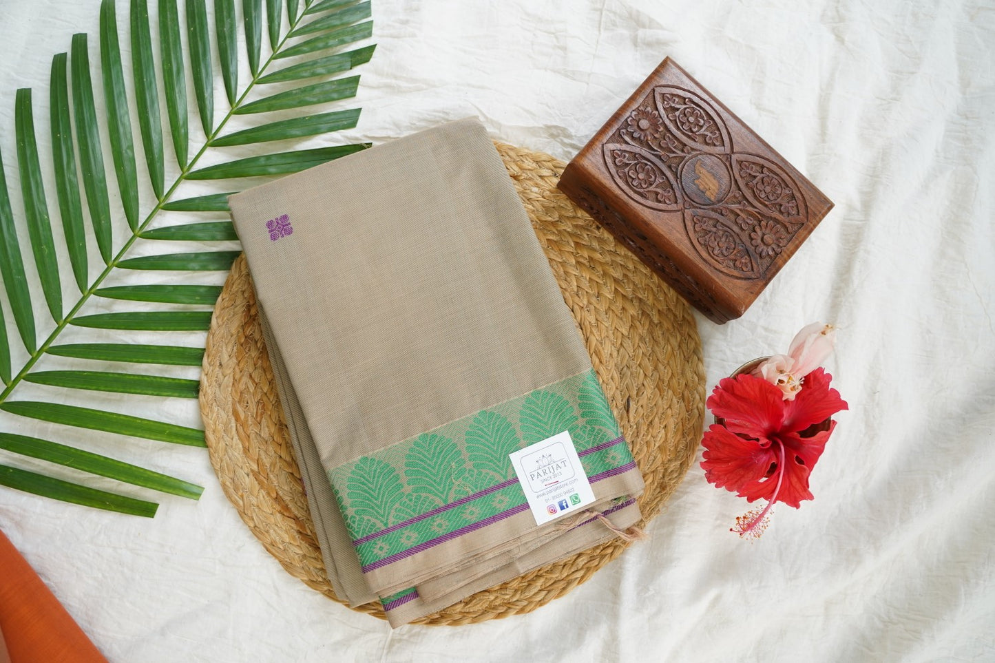 Kanchi handloom Cotton Saree PC15751