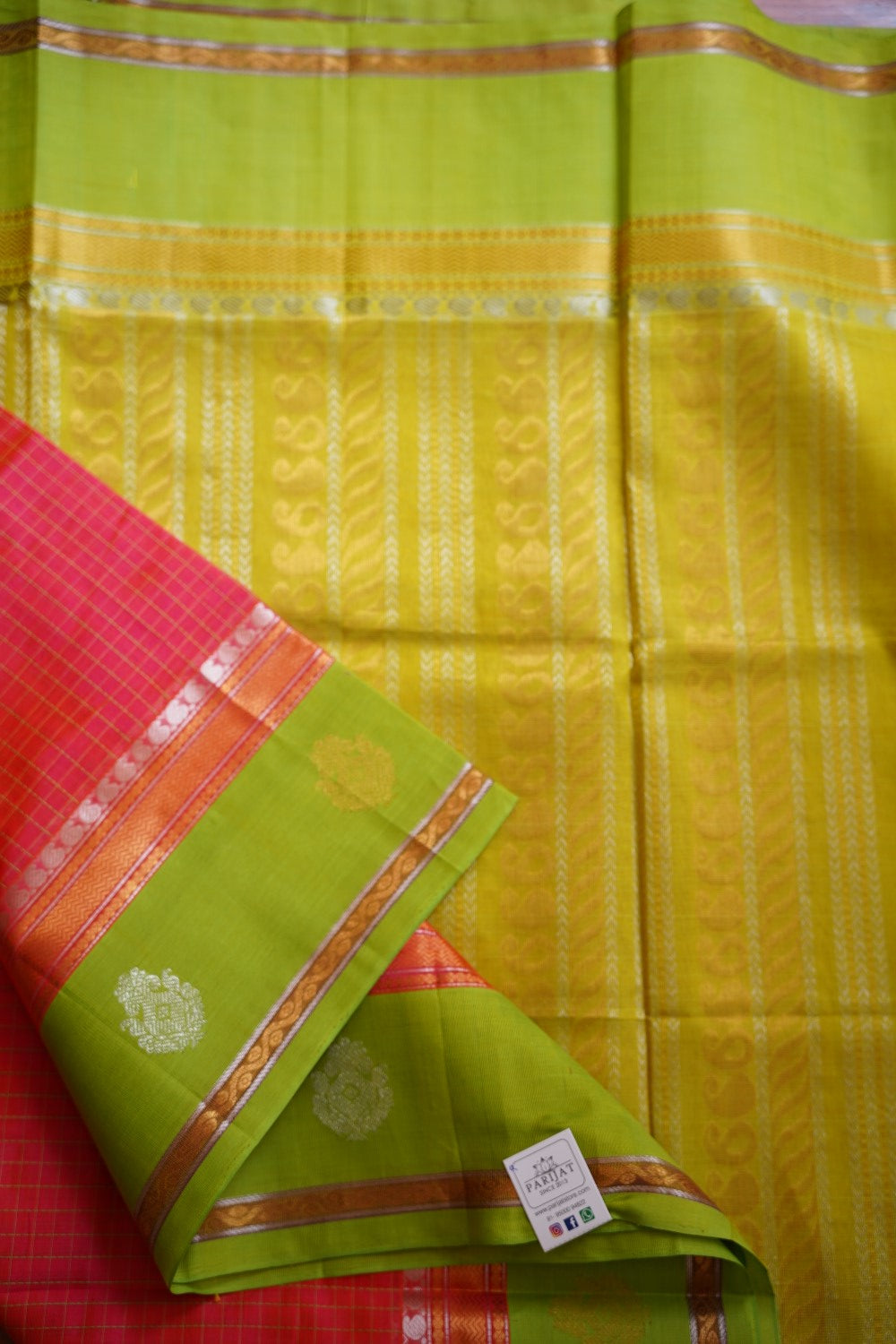 Kanchi Handloom Silk Cotton Saree PC12188