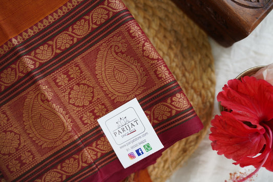Kanchi handloom Cotton Saree PC15745