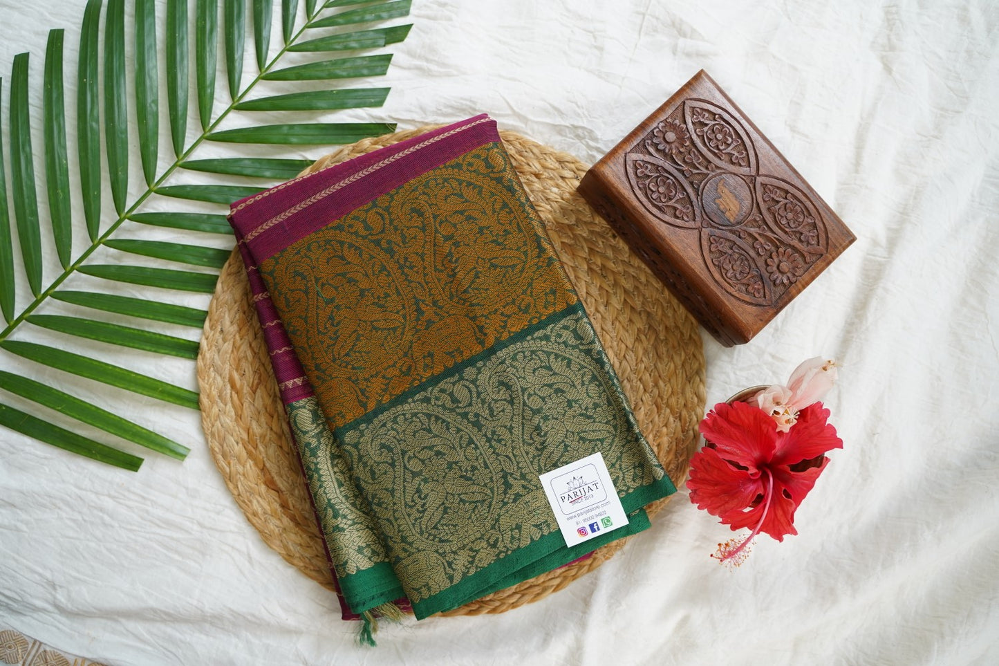 Kanchi handloom Cotton Saree PC15767