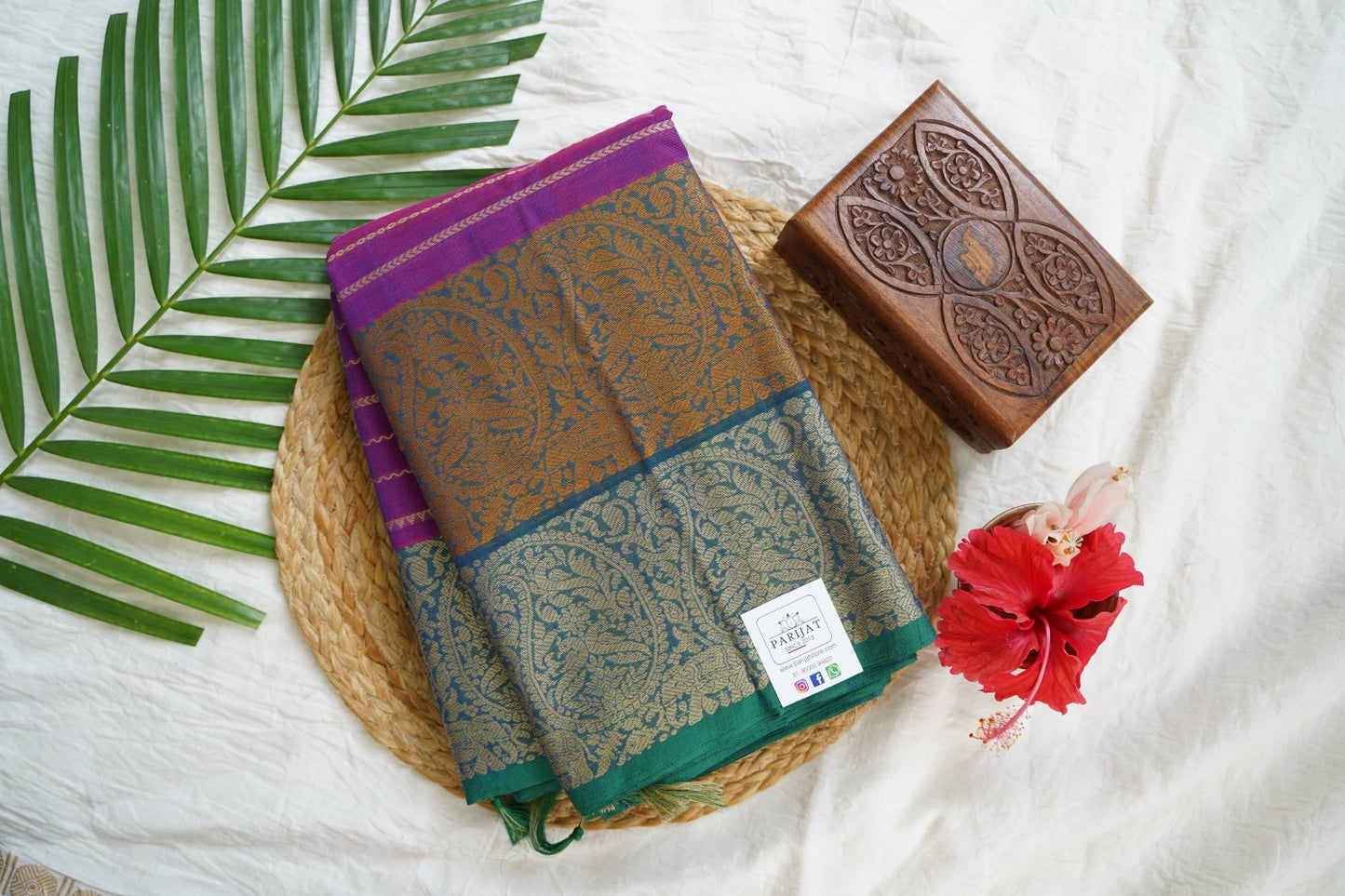 Kanchi handloom Cotton Saree PC15750