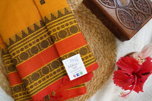 Kanchi handloom Cotton Saree PC15749