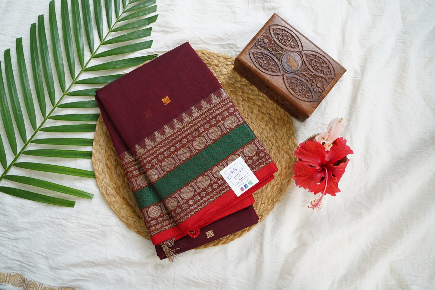 Kanchi handloom Cotton Saree PC15742