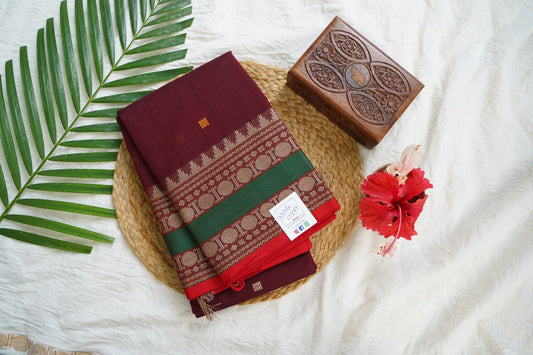 Kanchi handloom Cotton Saree PC15742