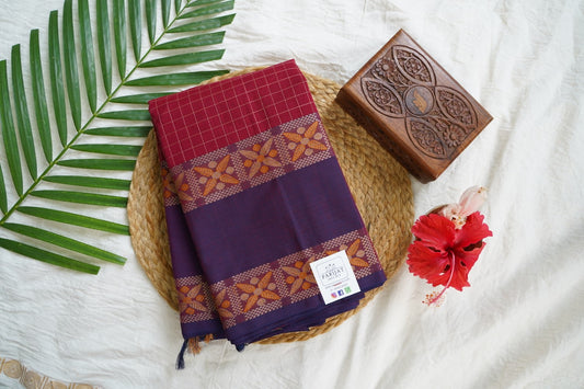 Kanchi handloom Cotton Saree PC15766