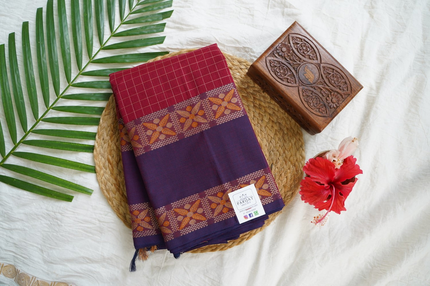 Kanchi handloom Cotton Saree PC15766