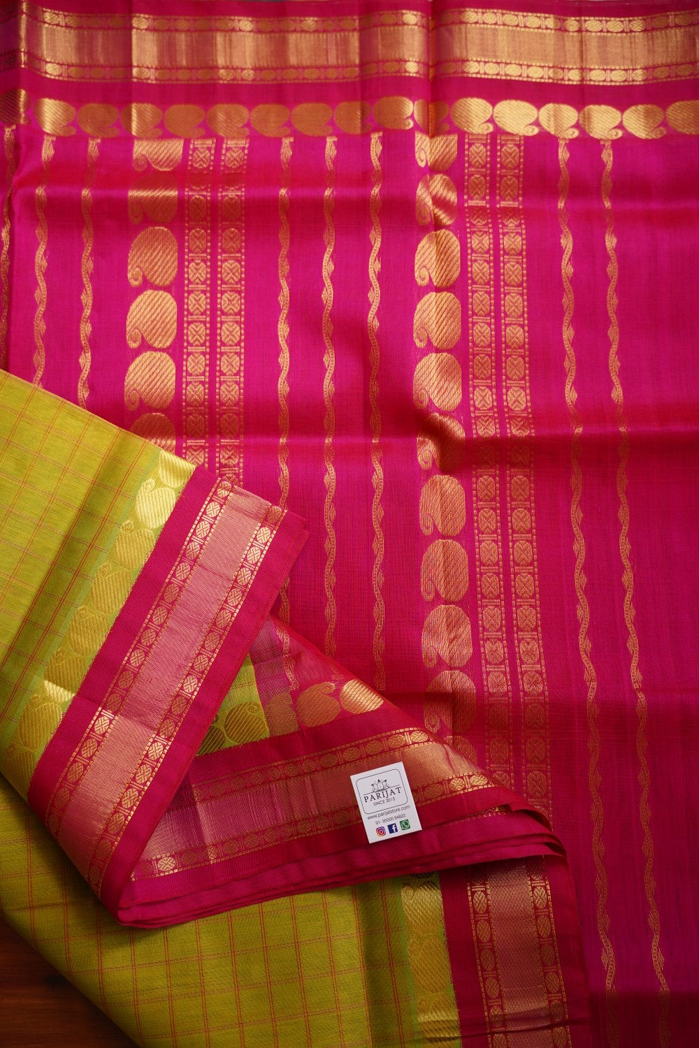 Kanchi Handloom Silk Cotton Saree PC12177