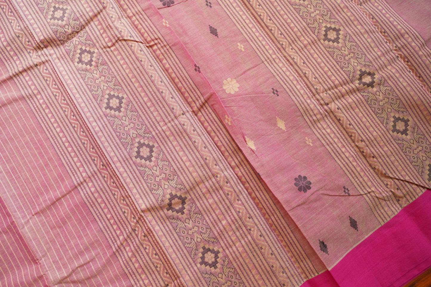 Kanchi handloom Cotton Saree PC15762