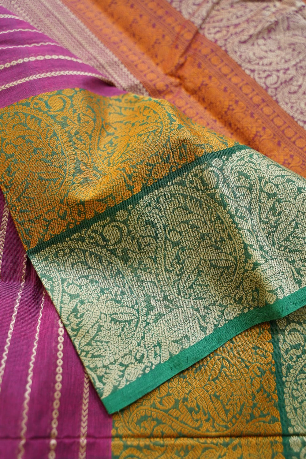 Kanchi handloom Cotton Saree PC15767
