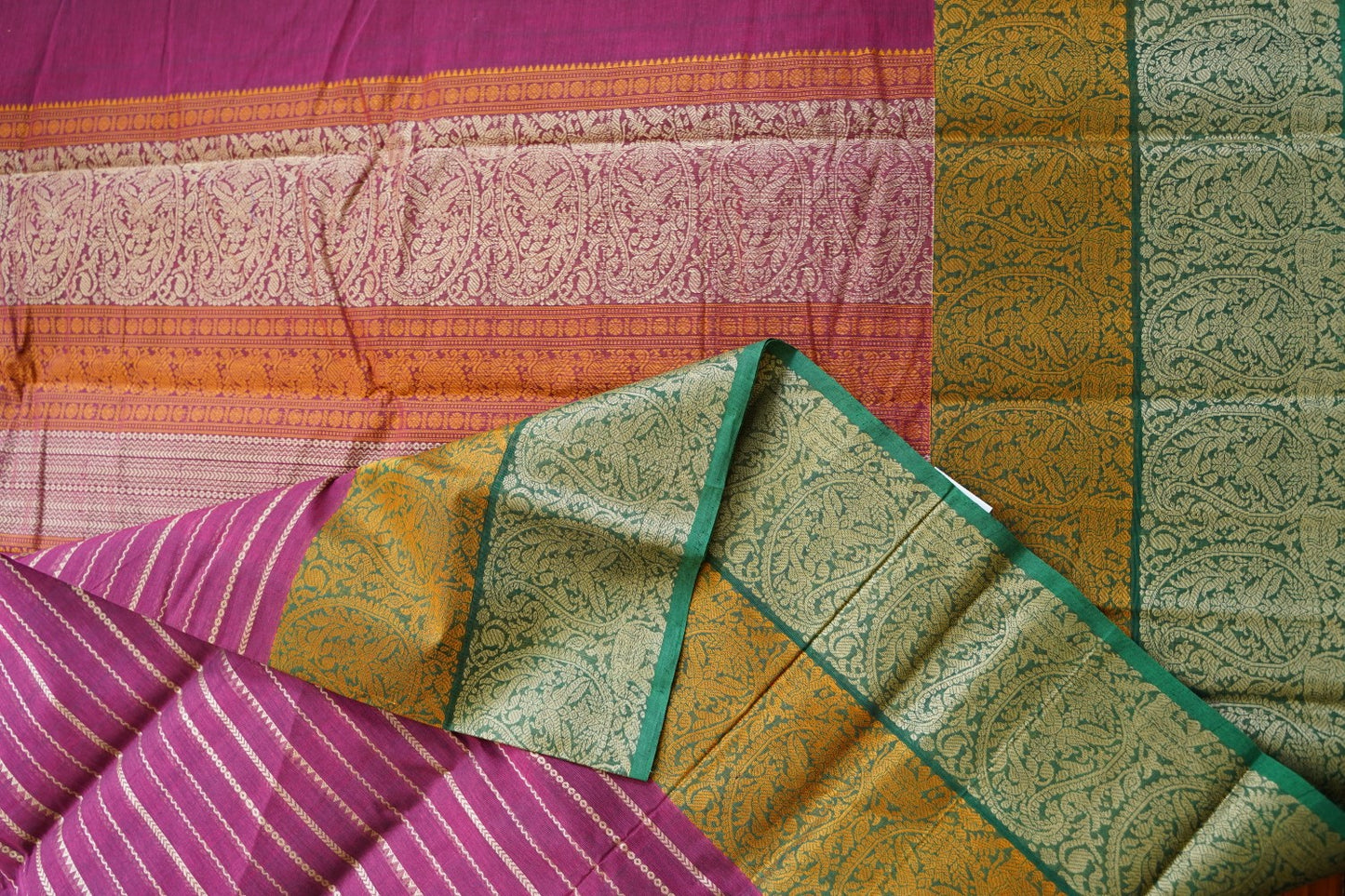 Kanchi handloom Cotton Saree PC15767