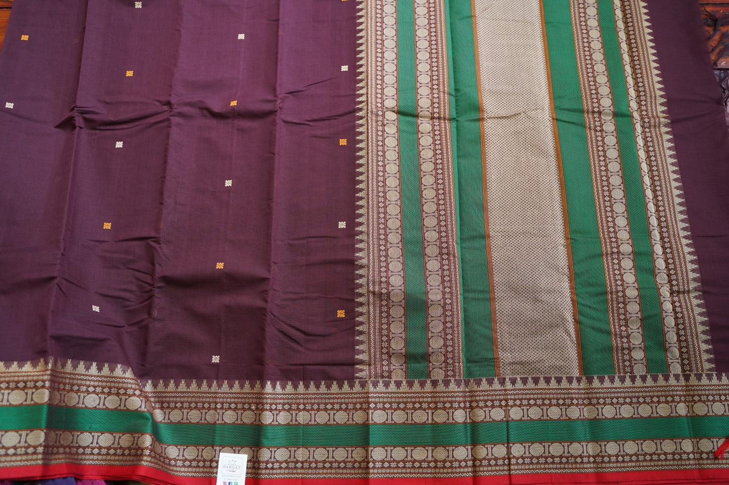 Kanchi handloom Cotton Saree PC15746
