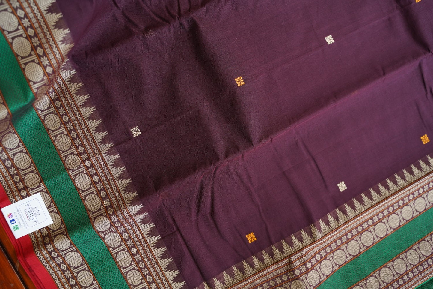 Kanchi handloom Cotton Saree PC15746