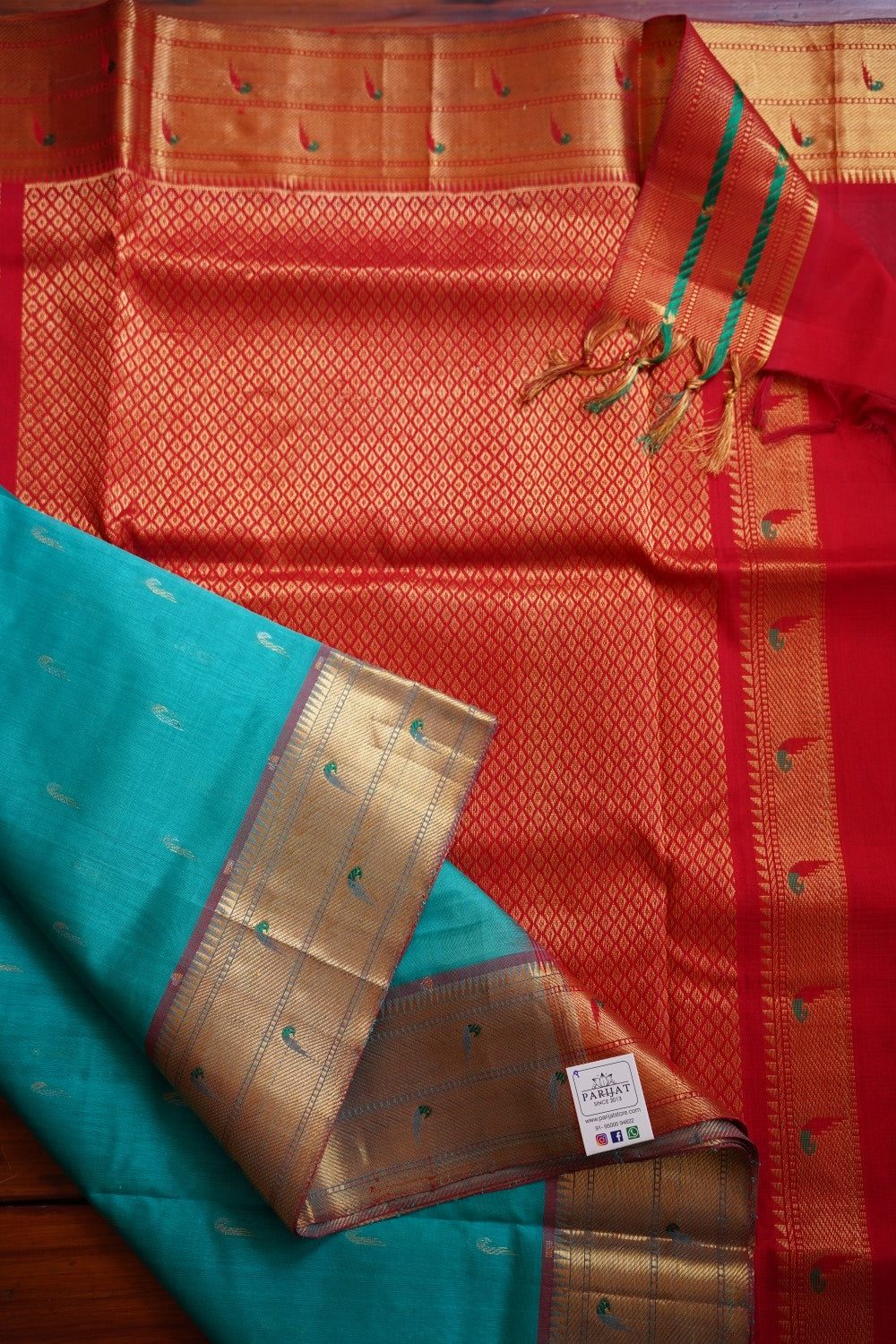 Kanchi Handloom Silk Cotton Saree PC12184