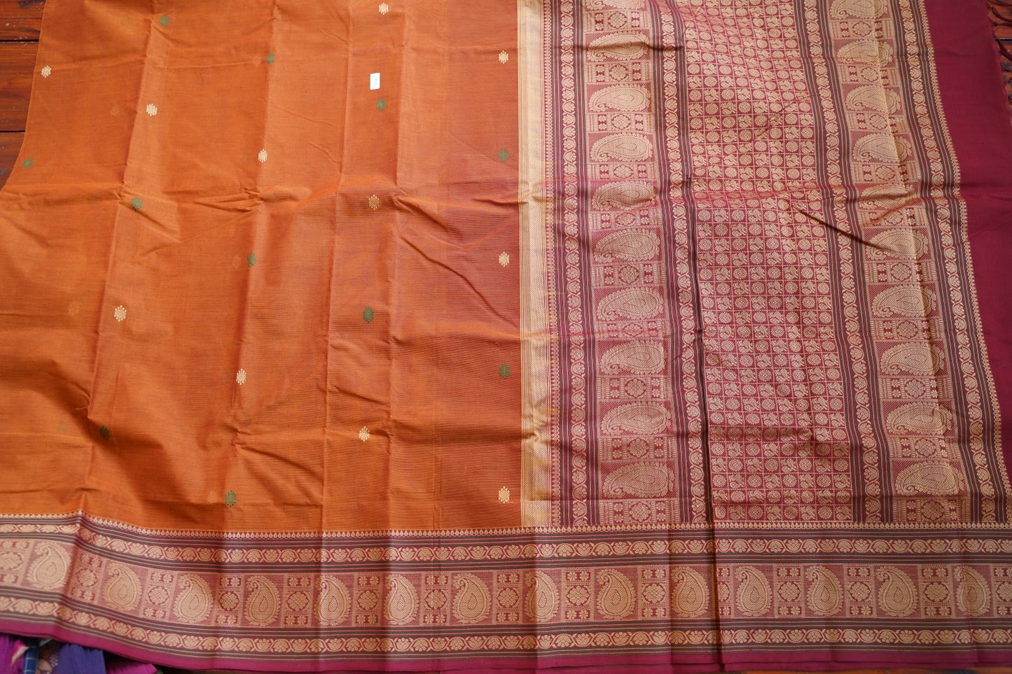 Kanchi handloom Cotton Saree PC15745