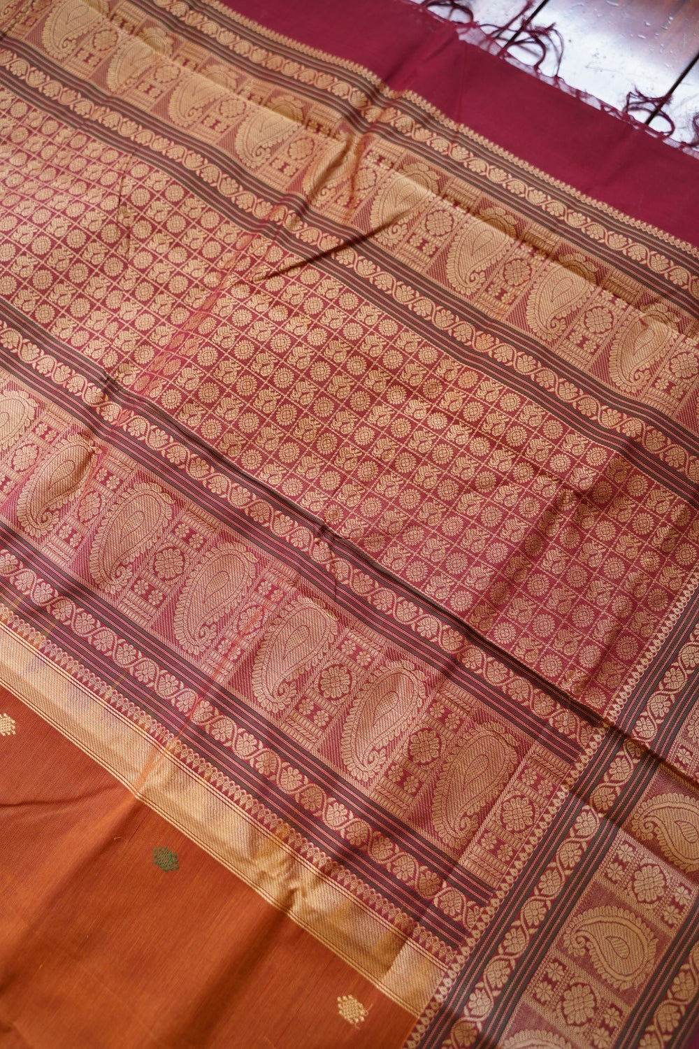 Kanchi handloom Cotton Saree PC15745