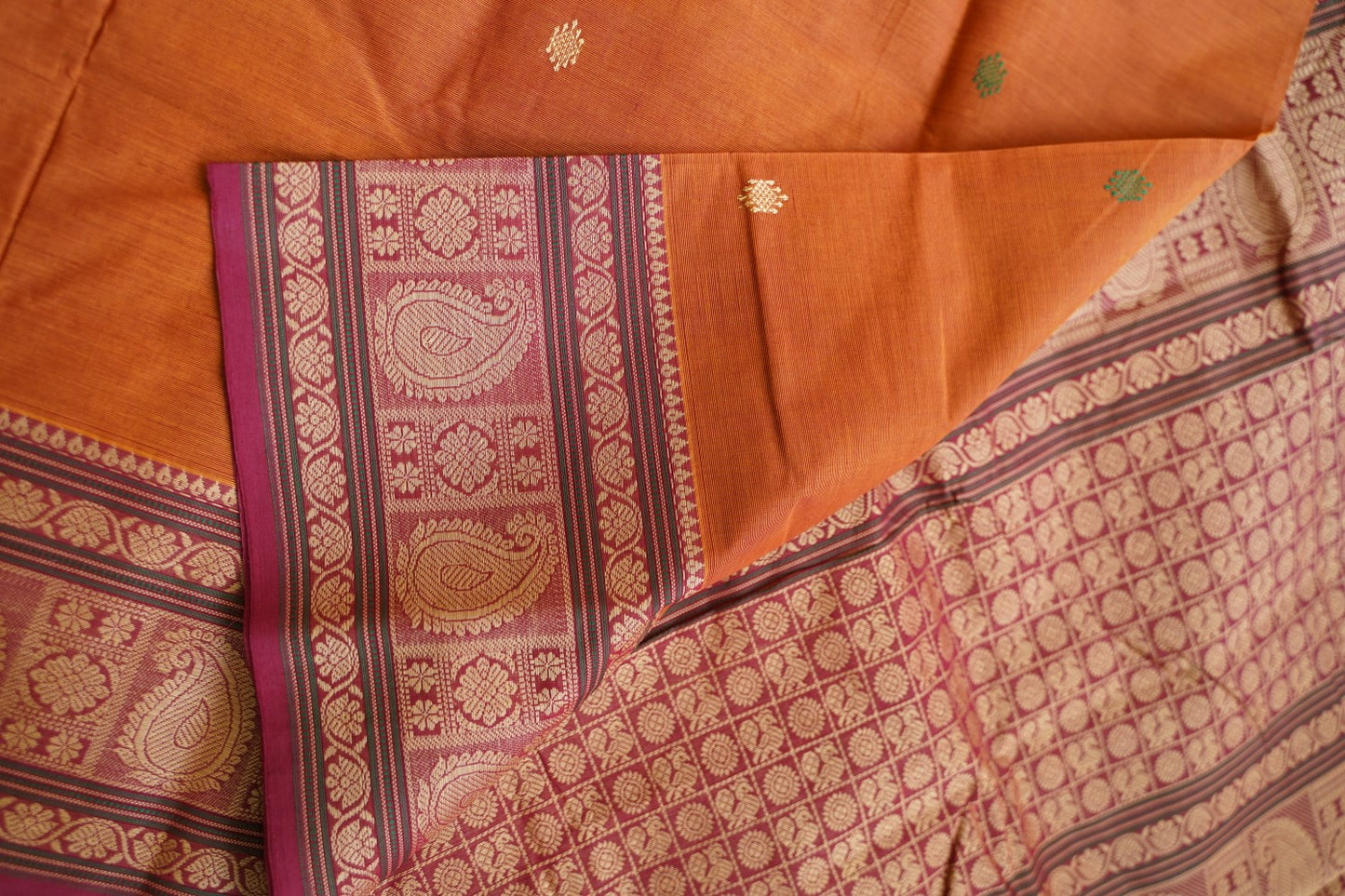 Kanchi handloom Cotton Saree PC15745