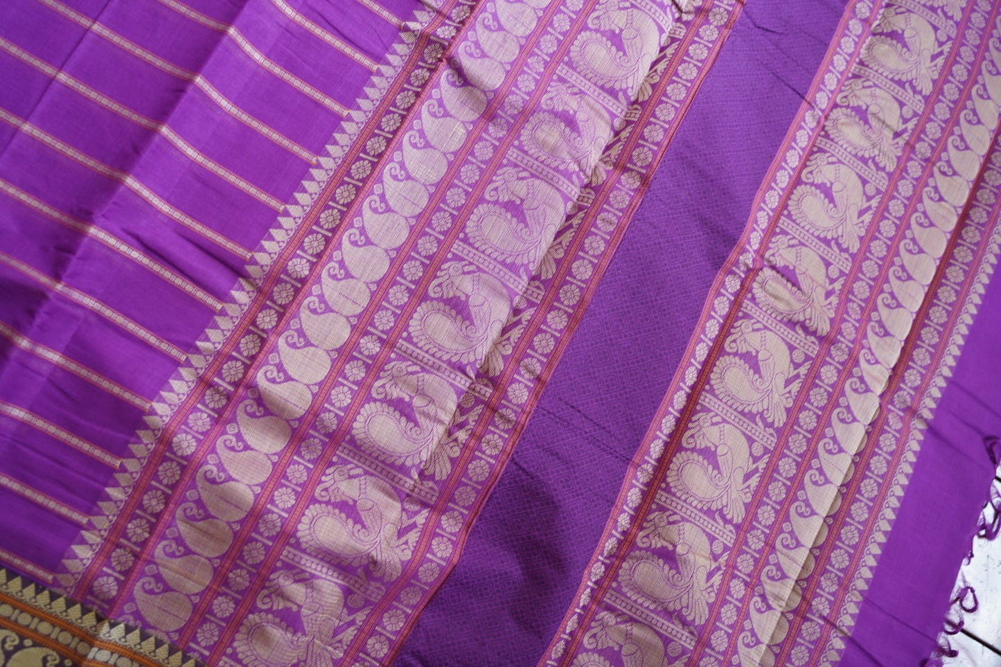 Kanchi handloom Cotton Saree PC15743