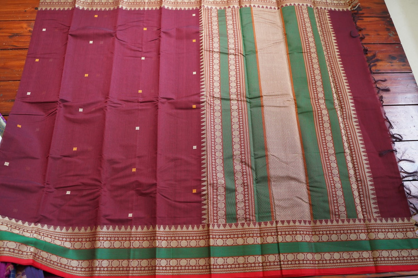 Kanchi handloom Cotton Saree PC15742