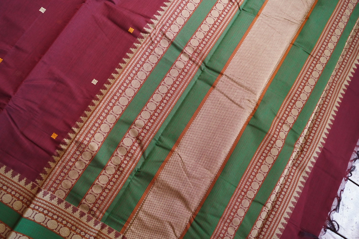 Kanchi handloom Cotton Saree PC15742