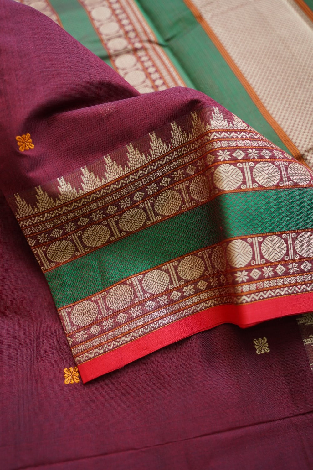 Kanchi handloom Cotton Saree PC15742