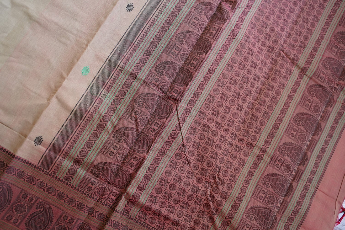 Kanchi handloom Cotton Saree PC15748