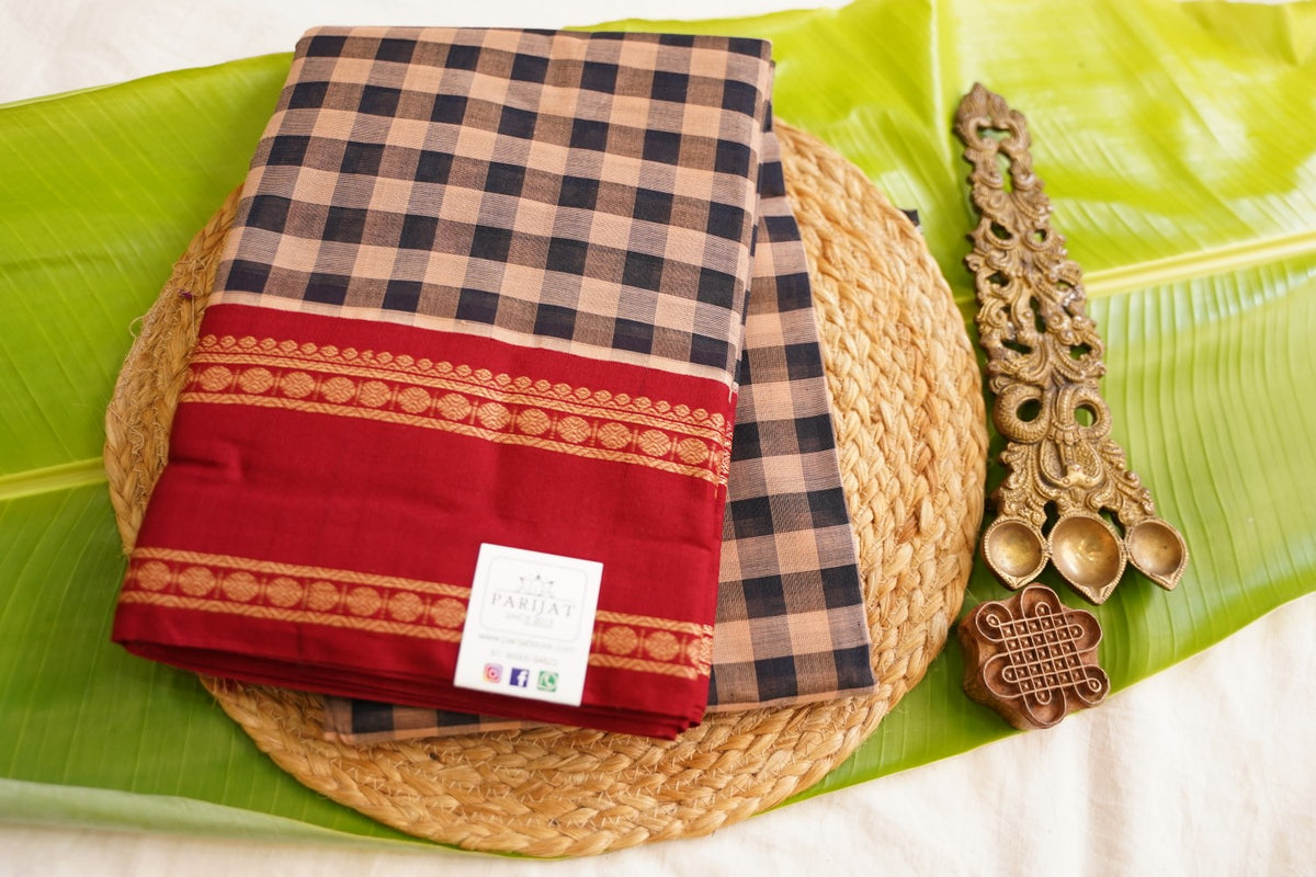 Chettinad handloom Cotton Saree PC17821