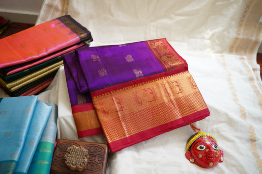 Kanchi Handloom Silk Cotton Saree PC13294