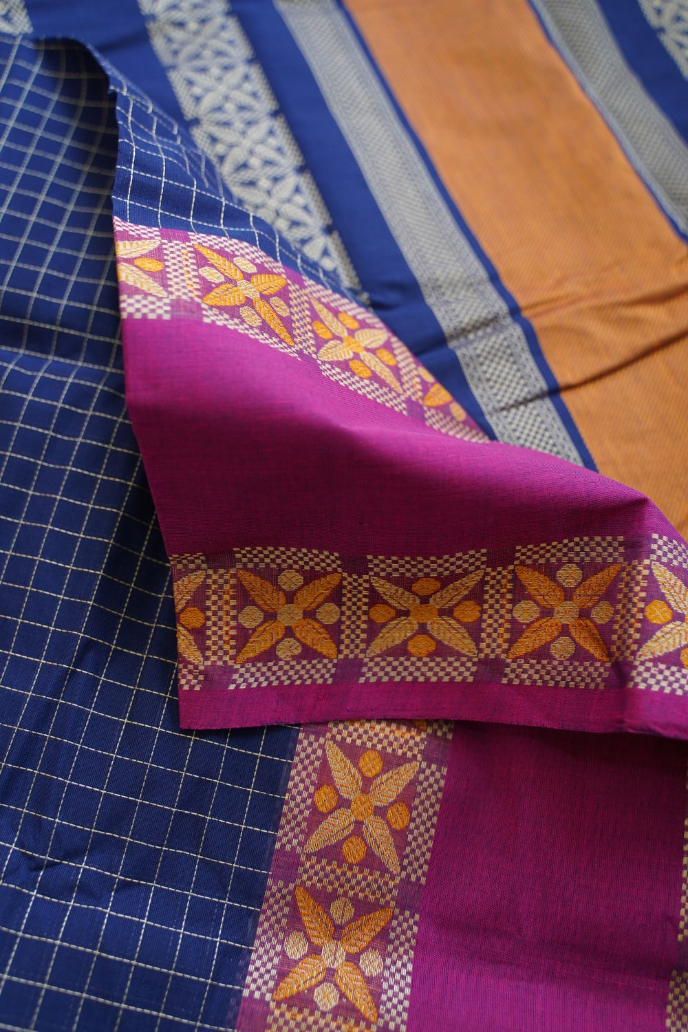 Kanchi handloom Cotton Saree PC15772