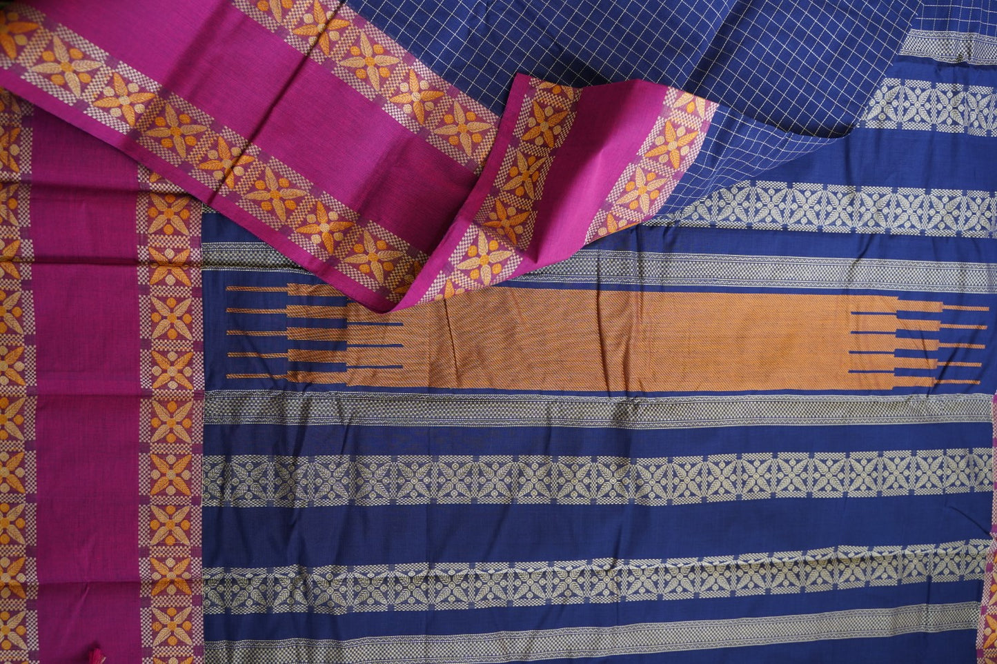 Kanchi handloom Cotton Saree PC15772