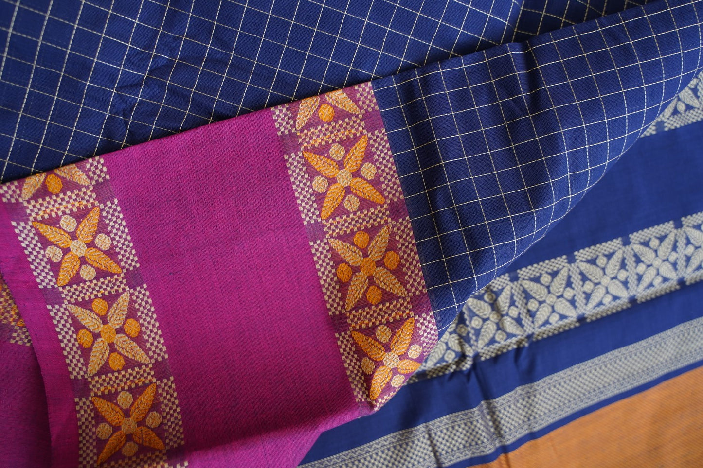 Kanchi handloom Cotton Saree PC15772