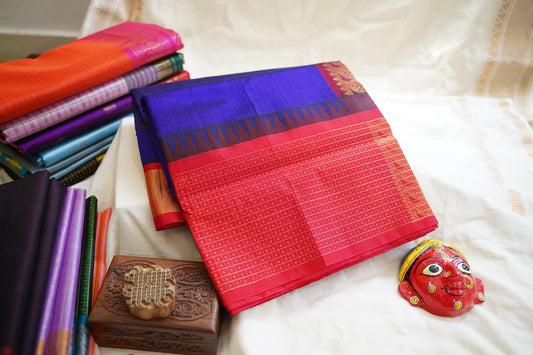 Kanchi Handloom Silk Cotton Saree PC13287