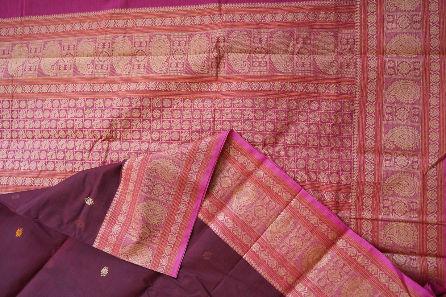 Kanchi handloom Cotton Saree PC15773