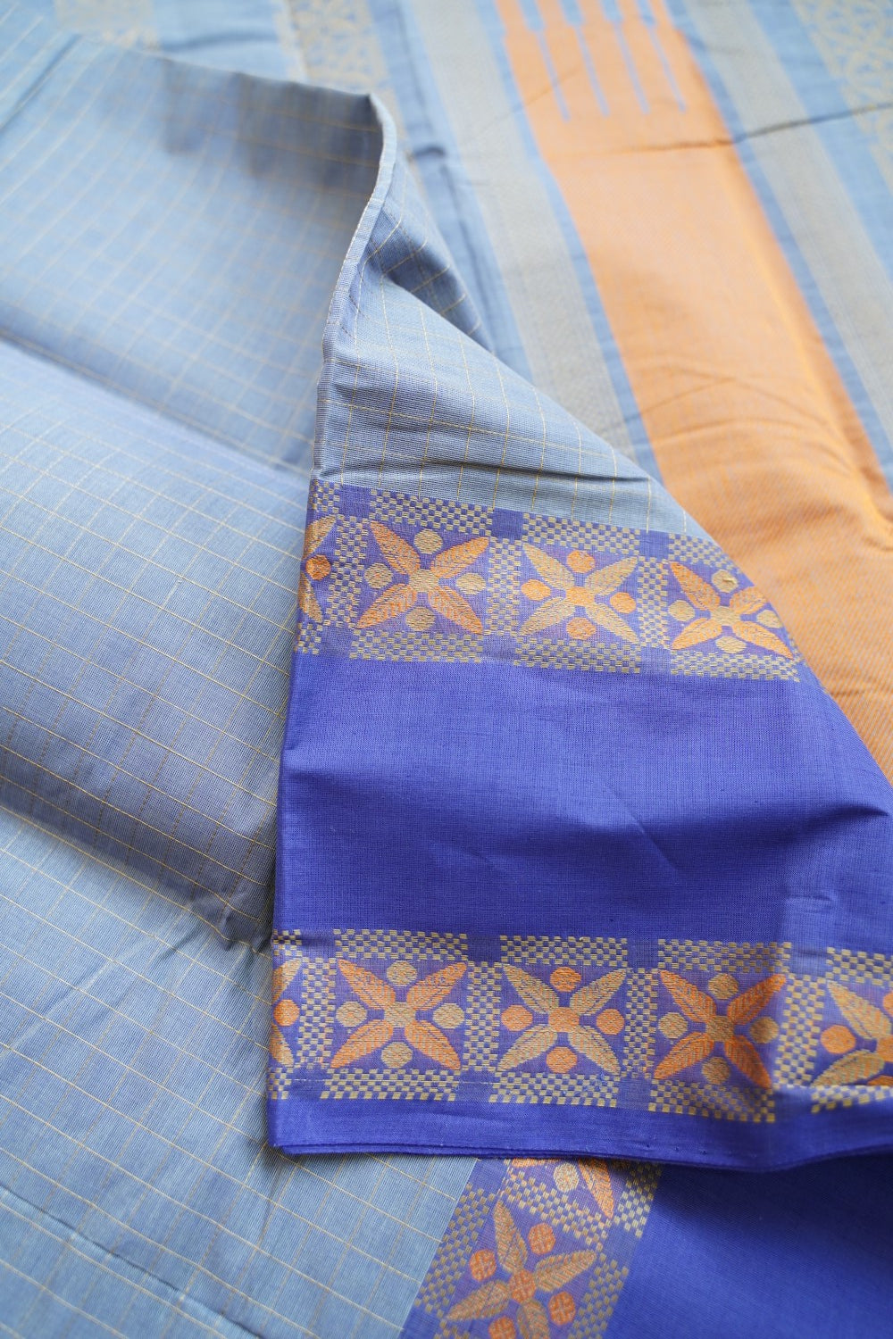 Kanchi handloom Cotton Saree PC15770
