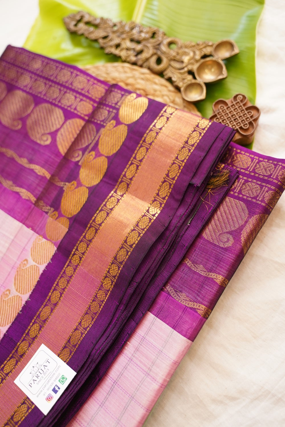 Kanchi Handloom Silk Cotton Saree PC17828